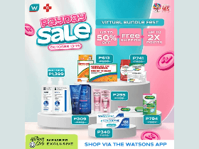 Watsons Discount Code: Grab Up to 50% OFF + Up to 2X Points & Get FREE Shipping on Bundles | Virtual Bundle Fest